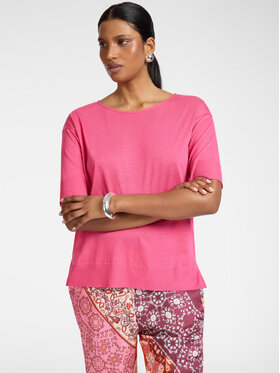 Elena Mirò Elena Mirò T-Shirt G091Z100664N019 Różowy Boxy Fit