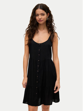 Vero Moda Vero Moda Rochie de vară Bumpy 10325283 Negru Loose Fit