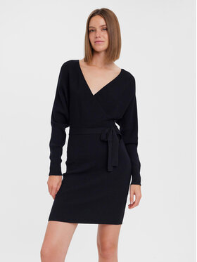 Vero Moda Vero Moda Džemper haljina 10269251 Crna Regular Fit