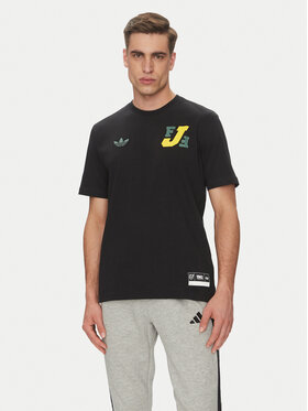 adidas adidas T-särk Jamaica VRCT JE5331 Must Regular Fit