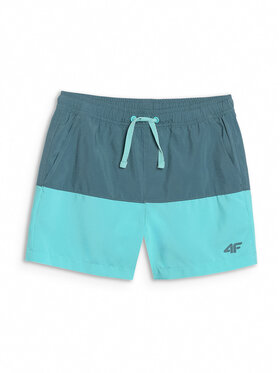 4F 4F Sportovní kraťasy VIBRANT WARMTH Tyrkysová Regular Fit