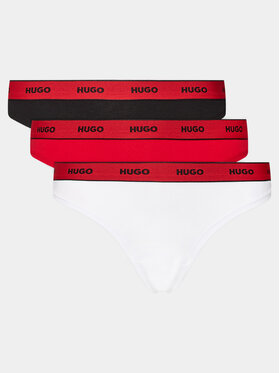HUGO Hugo Komplet 3 par stringów 50480150 Kolorowy