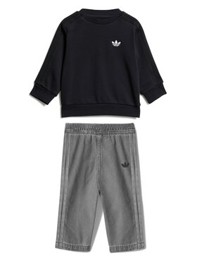 adidas adidas Trenerka Denim Crew JY3545 Crna Regular Fit