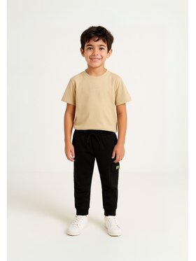 minoti minoti T-Shirt 23fleece207 Czarny Regular Fit