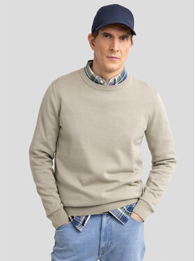 BIG STAR BIG STAR Sweter BASILIAN Zielony Basic Fit