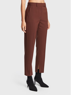 Calvin Klein Calvin Klein Spodnie materiałowe K20K204621 Brązowy Slim Fit