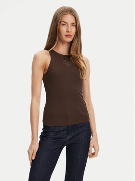 Guess Guess Top W5GP57 KCV52 Brązowy Regular Fit