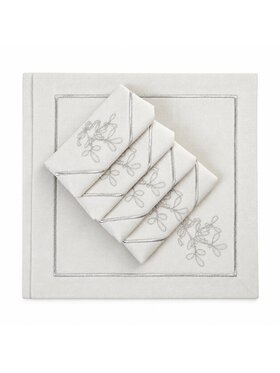 Roseberry Home Roseberry Home Serwetki Mistletoe Silverline Srebrny