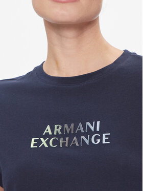 Armani Exchange Majica 3DYT14 YJDGZ 1593 Mornarsko Modra Regular Fit