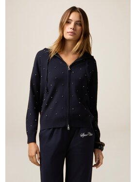 Oltre Oltre Sweter M283J005017N034 Niebieski Regular Fit