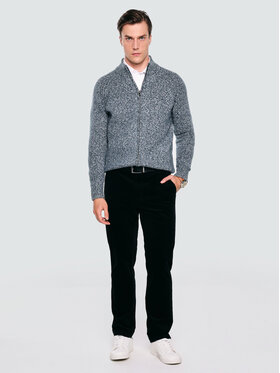 BIG STAR BIG STAR Chinosy TREVIS Czarny Slim Fit