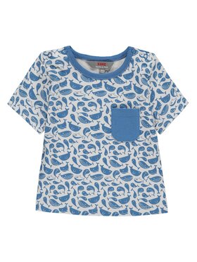 Kanz Kanz T-Shirt 1912861-3710 Niebieski Basic Fit
