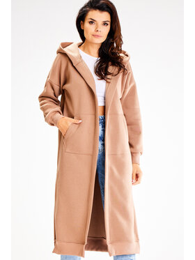 Awama Awama Bluza A613 Beżowy Basic Fit