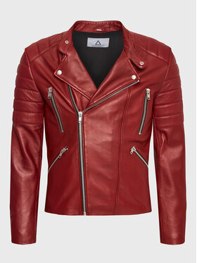 Serge Pariente Serge Pariente Nahkjope Gladiator Punane Regular Fit