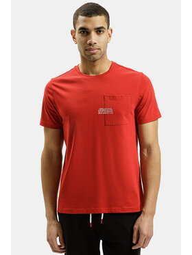 Cross Jeans Cross Jeans T-Shirt 16059-007 Czerwony Regular Fit