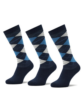 Horka Horka Σετ 3 ζευγάρια ψηλές κάλτσες unisex Riding Socks 145450-0000-0218 Σκούρο μπλε