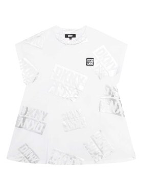 DKNY DKNY Sukienka codzienna D32884 D Biały Regular Fit