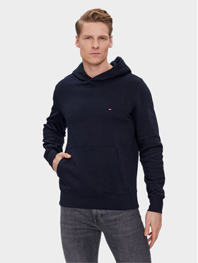 Tommy Hilfiger Tommy Hilfiger Majica dugih rukava Flag Logo MW0MW34266 Tamnoplava Regular Fit