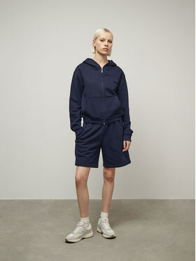La Mania La Mania Szorty sportowe STROLL Granatowy Classic Fit