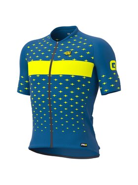 Alé Cycling Alé Cycling Koszulka rowerowa PR-R Stars Niebieski Fitted Fit