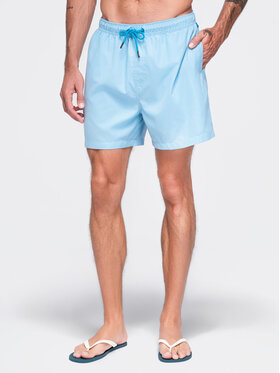 Ombre Ombre Szorty kąpielowe OM-SRSS-0216 Niebieski jasny Regular Fit