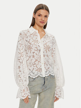 ViCOLO ViCOLO Srajca TB1357 Bela Relaxed Fit