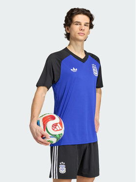 adidas adidas Koszulka techniczna Argentina 26 Away Pre Match Jersey Niebieski jasny Slim Fit