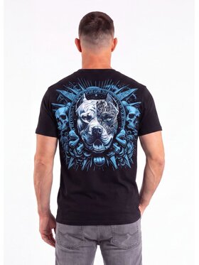 PITBULL PITBULL T-Shirt PITBULL WORLD Czarny Regular Fit
