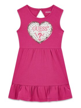 Guess Kids Guess Kids Sukienka codzienna 181932 Różowy Classic Fit