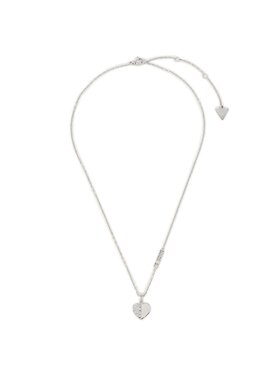Guess Guess Kaklo papuošalas Lovely Guess JUBN03 035JW Sidabrinis rodžio padengimas