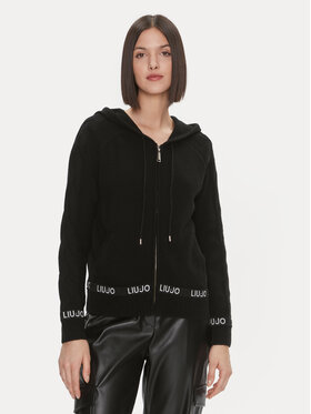 Liu Jo Sport Liu Jo Sport Kardigán TF3050 MA55L Fekete Regular Fit