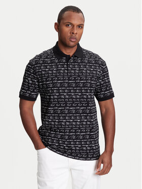 KARL LAGERFELD KARL LAGERFELD Поло 745120 553225 Чорний Regular Fit