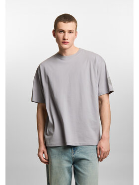 PROSTO. PROSTO. T-Shirt KL261MTEE1101-Shield Splash Szary Oversize