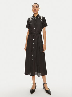 PINKO Pinko Marškinių tipo suknelė Encanto 103745 A1XM Juoda Regular Fit