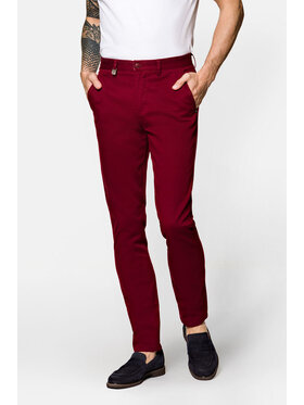 Lancerto Lancerto Chinosy Dennis SP082122000002 Bordowy Regular Fit