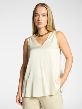 Elena Mirò Elena Mirò Bluzka D112P000032N002 Kremowy Regular Fit