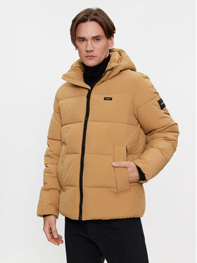 Calvin Klein Calvin Klein Μπουφάν χειμωνιάτικο Crinkle K10K110336 Χακί Regular Fit