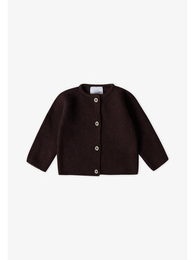 Stellou & friends Stellou & friends Kardigan Knitted Cardigan Brązowy ciemny Comfortable Fit