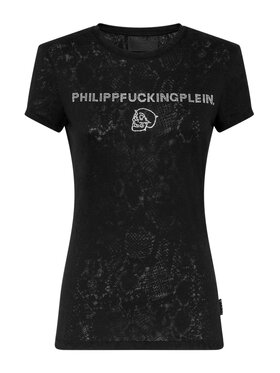 PHILIPP PLEIN PHILIPP PLEIN T-Shirt 1489 Czarny Regular Fit