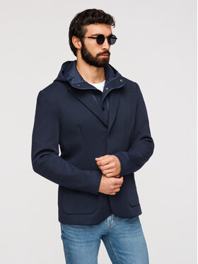 Ombre Ombre Marynarka M167 Granatowy Regular Fit