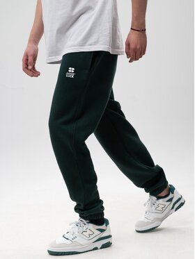 Good Luck Good Luck Spodnie dresowe Wygodne regulowane 129946 Zielony Regular Fit