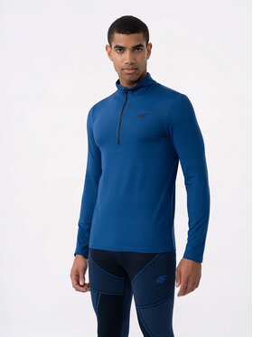 4F 4F Longsleeve 4FAW23UBRUM035-30S Niebieski Regular Fit