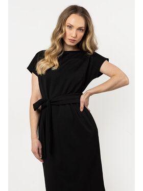 Awama Awama Sukienka letnia A705 Czarny Basic Fit