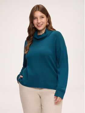 Fiorella Rubino Fiorella Rubino Maglione M277L008559N034 Turchese Over Fit