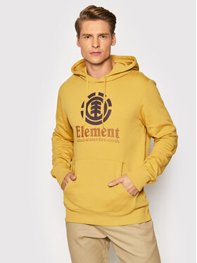 Element Element Bluza Vertical U1HOB3 Żółty Regular Fit