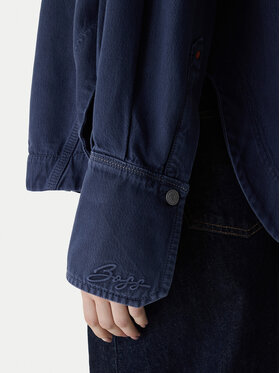 BOSS BOSS džinsiniai marškiniai 50552520 Pilka Oversize