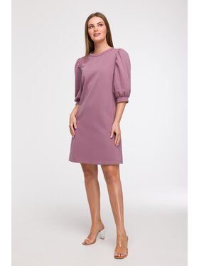 BeWear BeWear Sukienka letnia B291 Fioletowy Comfortable Fit