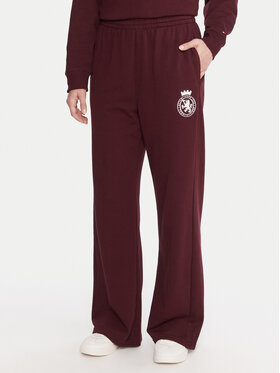 Tommy Hilfiger Tommy Hilfiger Παντελόνι φόρμας UW0UW06081 Μπορντό Wide Leg