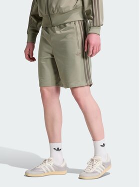 adidas adidas Szorty materiałowe 159247 Zielony Regular Fit