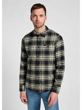 Lee Lee Koszula LEESURE SHIRT Zielony Regular Fit